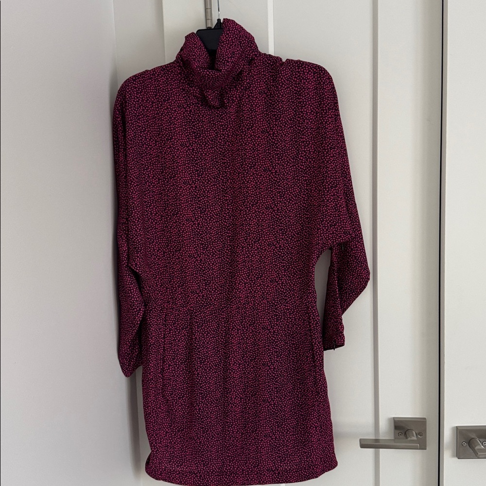 MCQ Pink and Black Patterned Dress